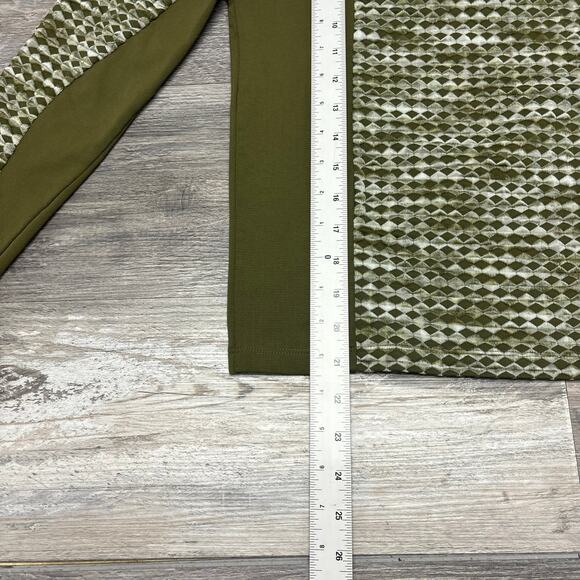 Nike Pro Hyperwarm Green White Womens M Roll Neck Pullover Top Sweatshirt EUC - Picture 9 of 10